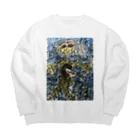 ぺ天使の「絵の中で死ぬ女」 Big Crew Neck Sweatshirt