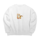 えのきののらねこ Big Crew Neck Sweatshirt