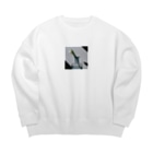 ねぎとろのflower2 Big Crew Neck Sweatshirt