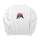 ふくはな工房のいたずらうさぎ Big Crew Neck Sweatshirt