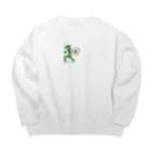 こよるんかえるの麻雀かえる Big Crew Neck Sweatshirt