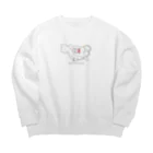 amemugi（あめむぎ）の電池切れのネコ Big Crew Neck Sweatshirt