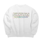 dreamy-houseの柴文字（白柴） Big Crew Neck Sweatshirt