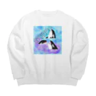 ショコラ★ルビーのスパイホップシャチ Big Crew Neck Sweatshirt