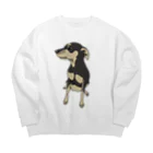 へちまめろんのキラッとミニピン Big Crew Neck Sweatshirt