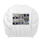 疑家族製造所 SUZURI店の人形さん No.1-2 Big Crew Neck Sweatshirt