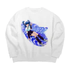 バキメモのSUPERゲームガールバキちゃん Big Crew Neck Sweatshirt