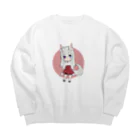 ⛩銀狐🦊👘の銀狐🐾 Big Crew Neck Sweatshirt