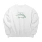 まくらのねこdinosaur Big Crew Neck Sweatshirt