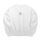 ほんとにほんとのなんでも屋のドーナツをたべる恐竜 Big Crew Neck Sweatshirt