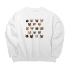 RinQooのうちのこ第二陣 Big Crew Neck Sweatshirt