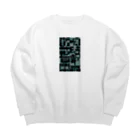 あいうえおの深夜2時東京 Big Crew Neck Sweatshirt