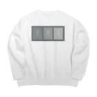 rilybiiの3 frame gray Big Crew Neck Sweatshirt