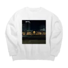 Sumaの夜の東京駅 Big Crew Neck Sweatshirt