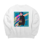 ちゃりんこのねおん Big Crew Neck Sweatshirt