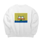 ゴブリンシャーク・ポコの意気投合したご様子のイヌイヌ Big Crew Neck Sweatshirt