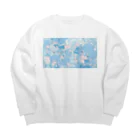 てんちゃんのふわふわショップ💭のmorning lie Big Crew Neck Sweatshirt