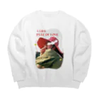 もちんやさんのAI no JIKAN Big Crew Neck Sweatshirt