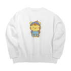 もちぱっちの毘沙門天トラさん Big Crew Neck Sweatshirt