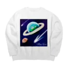 MyuKoraの宇宙のどこか Big Crew Neck Sweatshirt