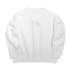 heart shopのハート　この世界に愛を Big Crew Neck Sweatshirt