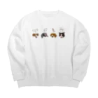 ひつじまくらのM4animals face Big Crew Neck Sweatshirt