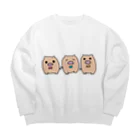 ぴちゃん@愛でられたい🍞の豚さん🐷 Big Crew Neck Sweatshirt