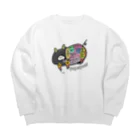 まめのき。の黒豚部位。 Big Crew Neck Sweatshirt