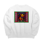 原田ちあき（犬猫）の訓練中のワンちゃん Big Crew Neck Sweatshirt