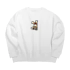 中島トムヤムクンの犬のバケモン Big Crew Neck Sweatshirt