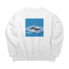 あん。のお布団ねこ Big Crew Neck Sweatshirt