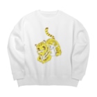 うさぎちゃんアイランドのトラちゃんとうさぎちゃん Big Crew Neck Sweatshirt