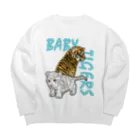 LalaHangeulのBABY TIGERS Big Crew Neck Sweatshirt