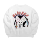 moriokasachi.artの熨斗（可愛い方） Big Crew Neck Sweatshirt