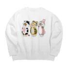 mofusandの被り物にゃん Big Crew Neck Sweatshirt