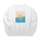 十織のお店の初日の出 Big Crew Neck Sweatshirt