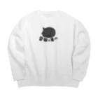 saisai21のくろさん　果報は寝て待て Big Crew Neck Sweatshirt