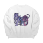 JAKU_LUSHAの姉弟 Big Crew Neck Sweatshirt