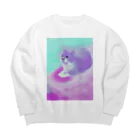 水木レナ＠カクヨム＠なろうの大吉スコちゃん！ Big Crew Neck Sweatshirt