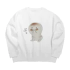 みけにっけ商店のやきもちおもち Big Crew Neck Sweatshirt