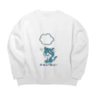 89虎の巣穴のひもじい青虎 Big Crew Neck Sweatshirt