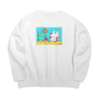 はちみつステップのmake a cake ビビッド Big Crew Neck Sweatshirt