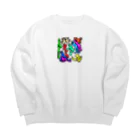 ユウユウオブジサンのハスダクリーチャー002 Big Crew Neck Sweatshirt