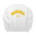 WARABA O.HのWARABA College Logo Yellow  ビッグシルエットスウェット