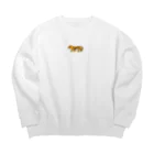 ぱちモンキーのトラくん Big Crew Neck Sweatshirt