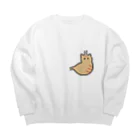 ねこやにわとりやの胃茶トラ猫 Big Crew Neck Sweatshirt