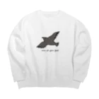 こし庵のトンビにご注意 Big Crew Neck Sweatshirt