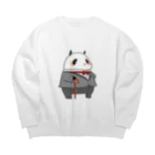 うさやのジェントルパンダ Big Crew Neck Sweatshirt