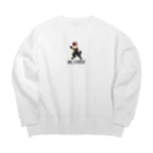 まぁるのMIL_FITNESSグッズ(フチあり) Big Crew Neck Sweatshirt