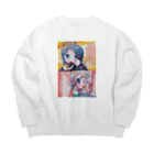 めくじろのもし₂ Big Crew Neck Sweatshirt